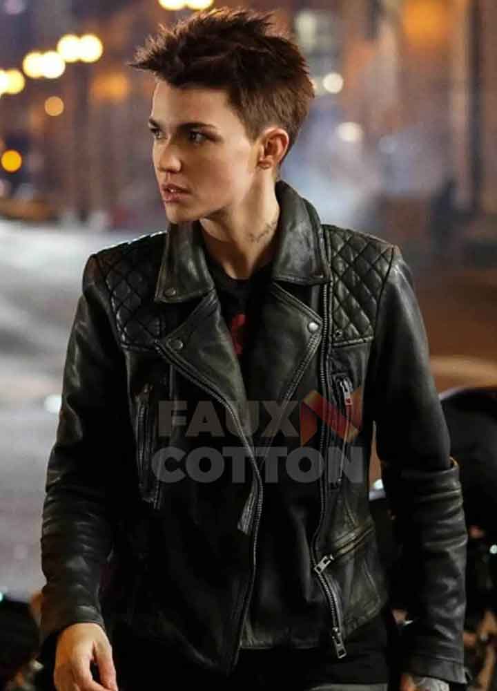 Batwoman Ruby Rose Black Leather Jacket